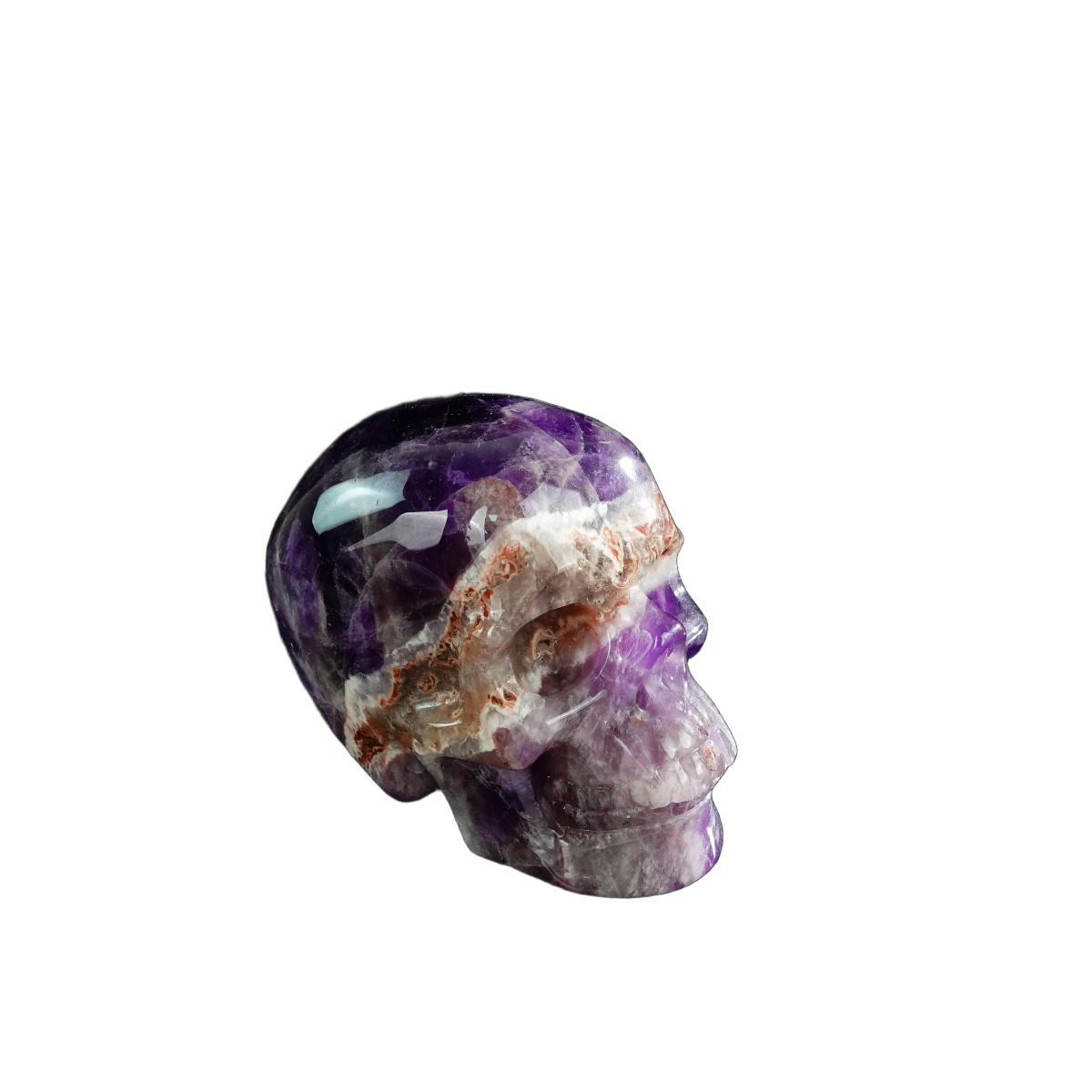 3.0" Amethyst Crystal Skull Carving - Unique Piece #AM20
