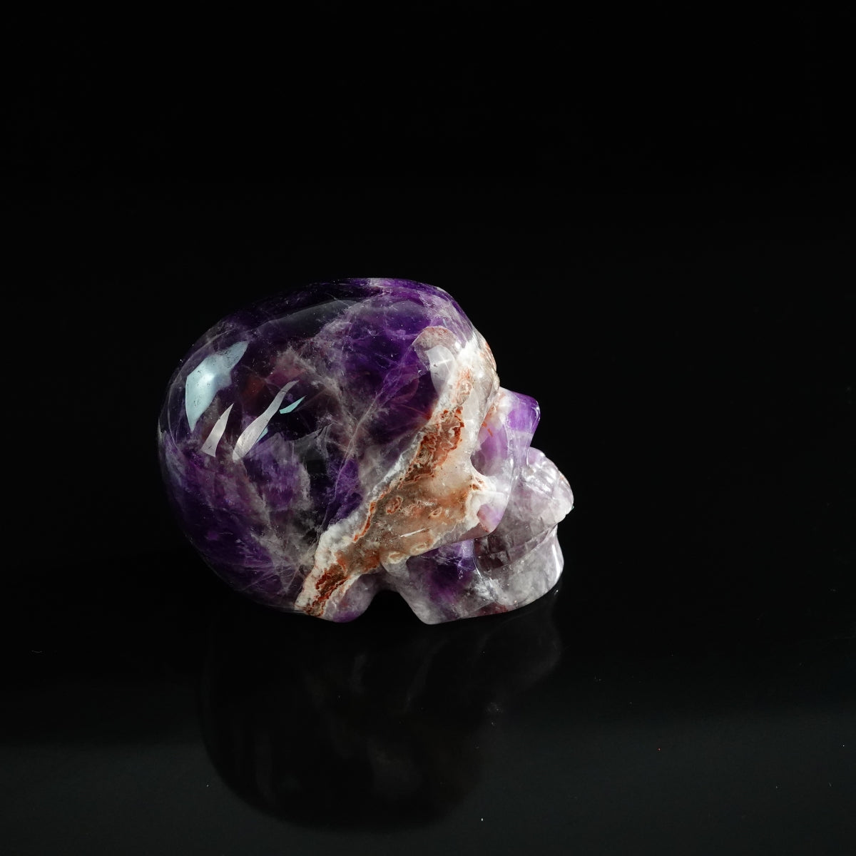 3.0" Amethyst Crystal Skull Carving - Unique Piece #AM20
