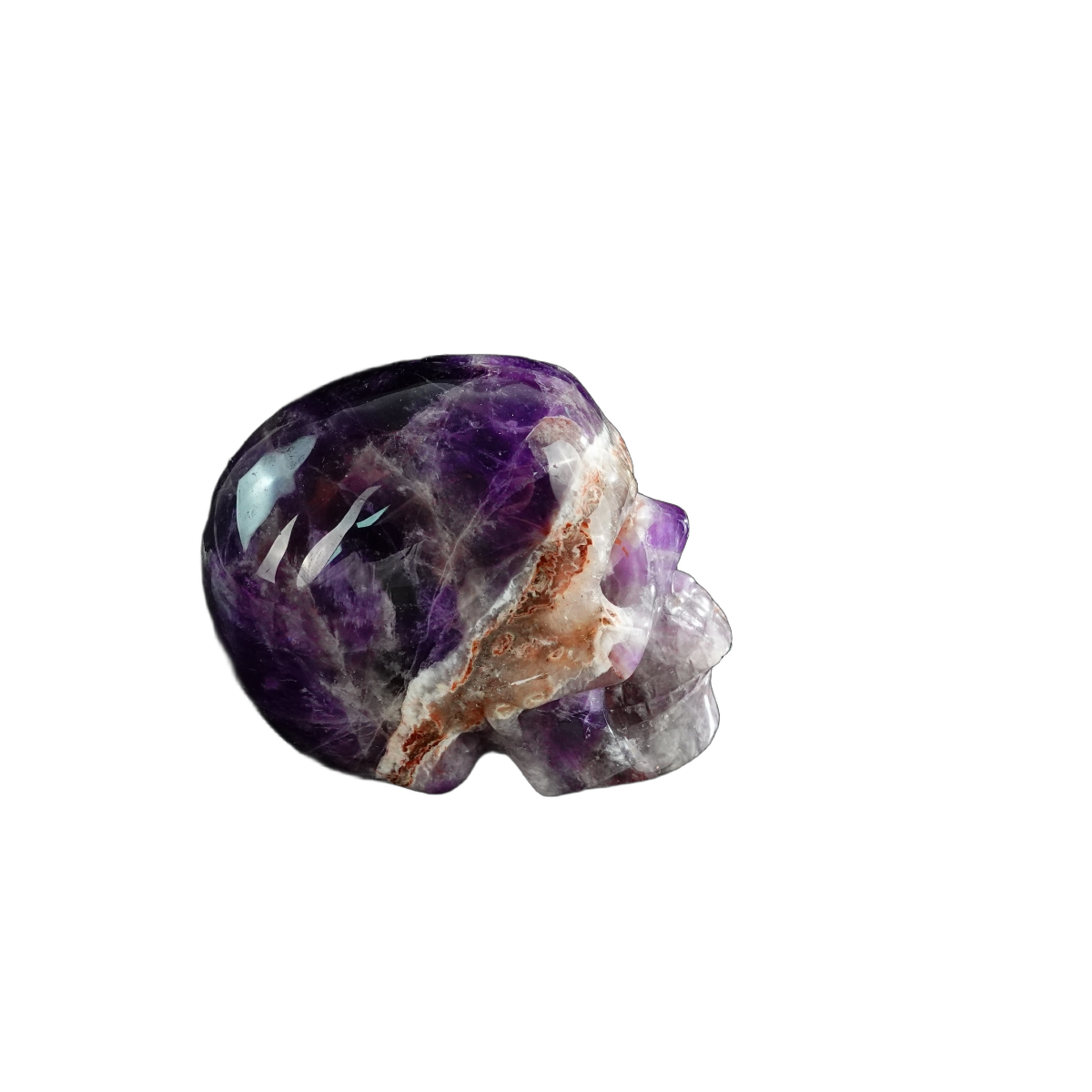 3.0" Amethyst Crystal Skull Carving - Unique Piece #AM20