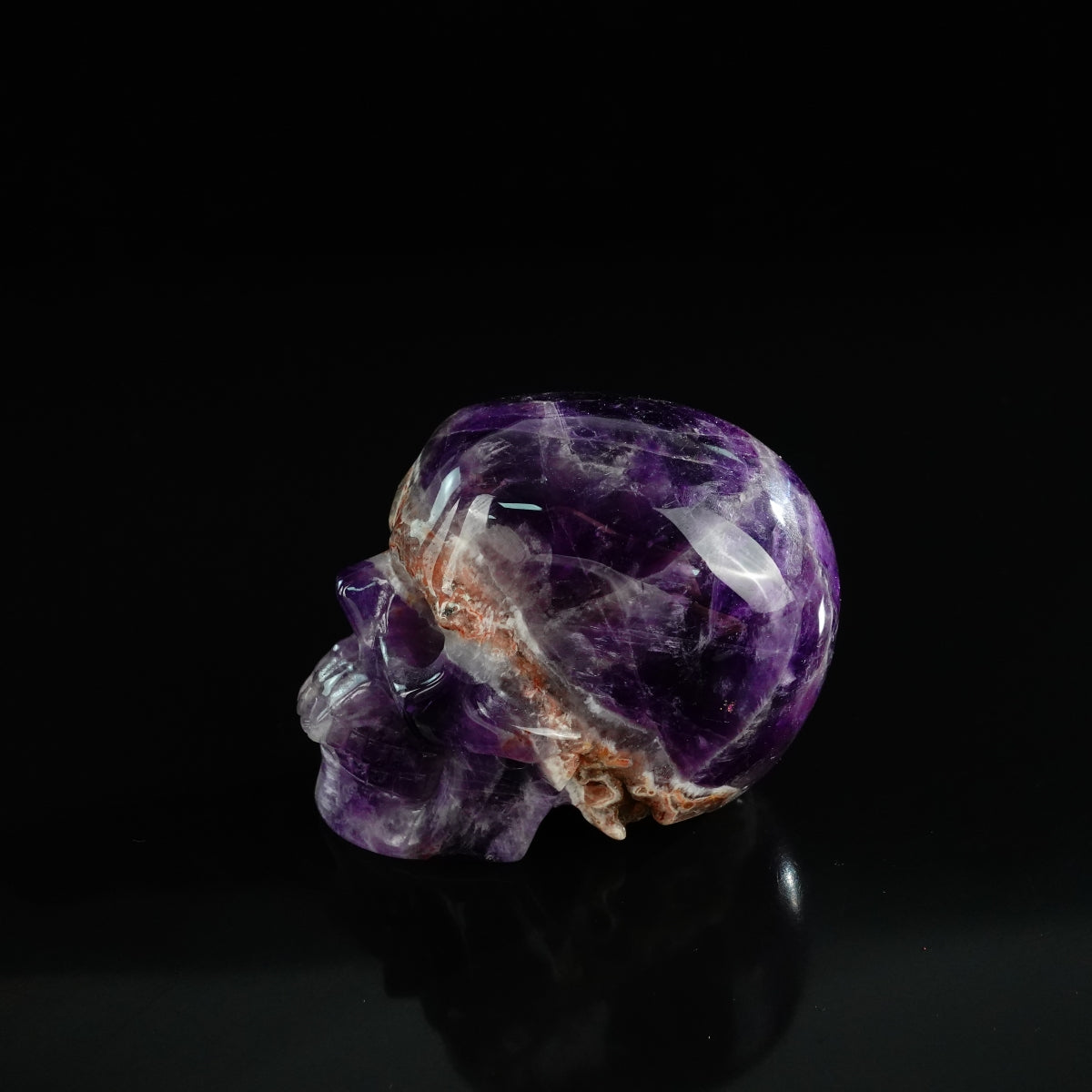 3.0" Amethyst Crystal Skull Carving - Unique Piece #AM20