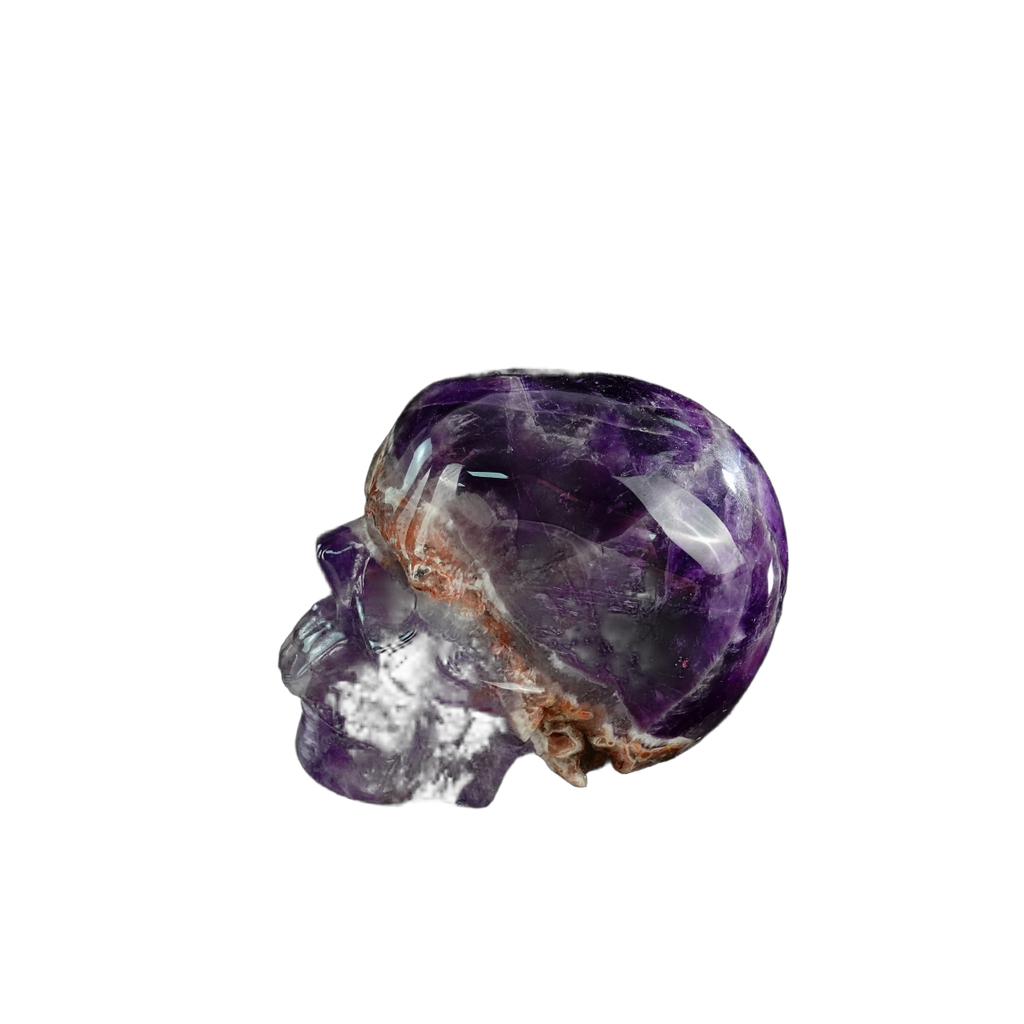 3.0" Amethyst Crystal Skull Carving - Unique Piece #AM20