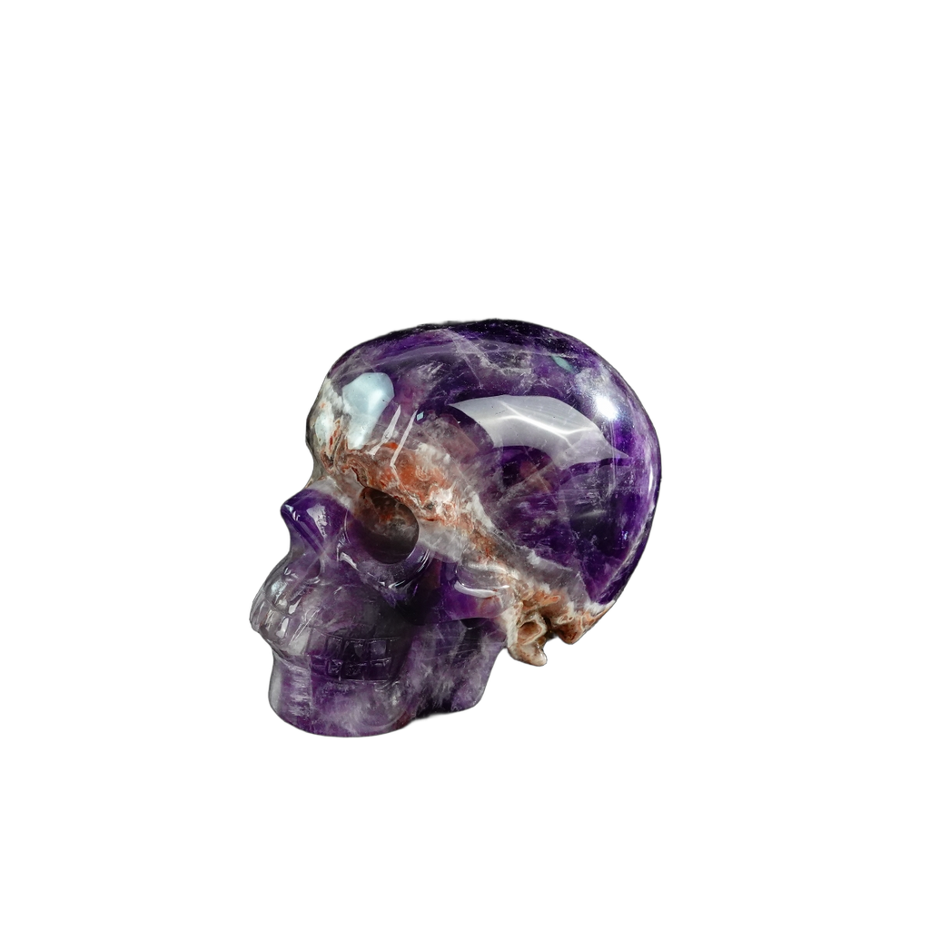 3.0" Amethyst Crystal Skull Carving - Unique Piece #AM20