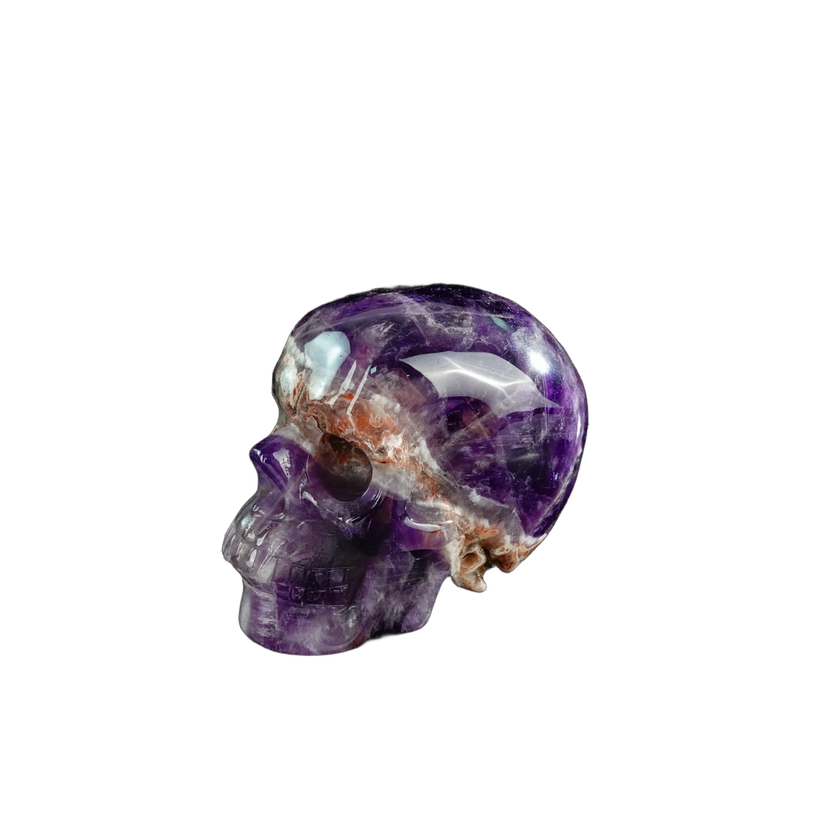 3.0" Amethyst Crystal Skull Carving - Unique Piece #AM20
