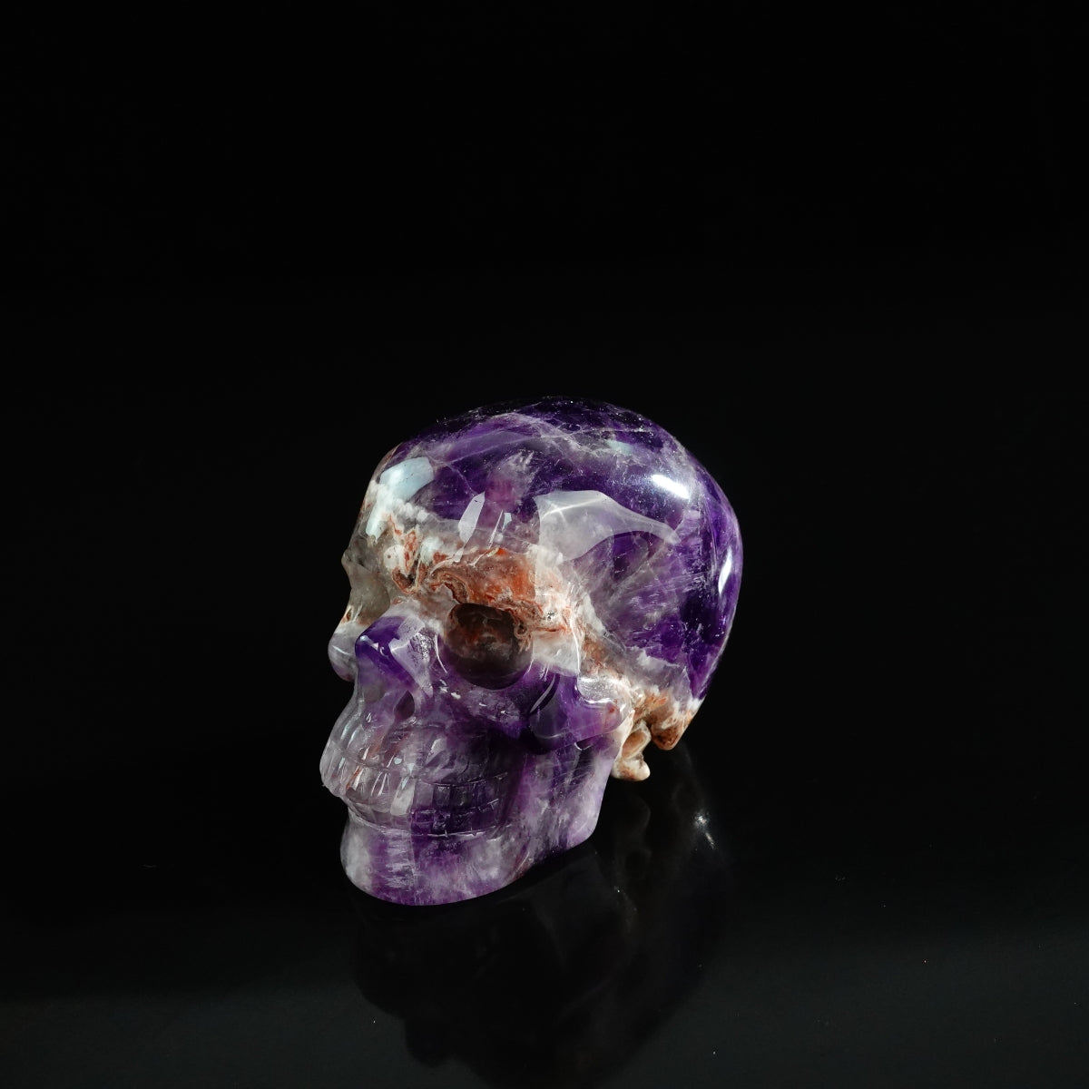 3.0" Amethyst Crystal Skull Carving - Unique Piece #AM20