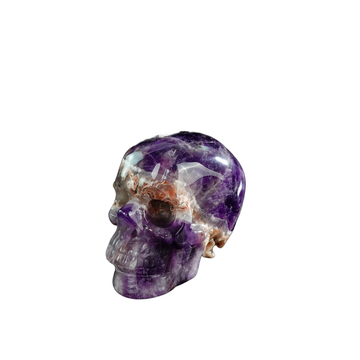 3.0" Amethyst Crystal Skull Carving - Unique Piece #AM20