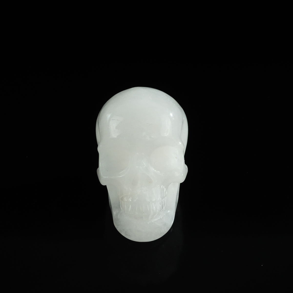 3.0" Angolan Quartz Crystal Skull Carving - Unique Piece #AQ07