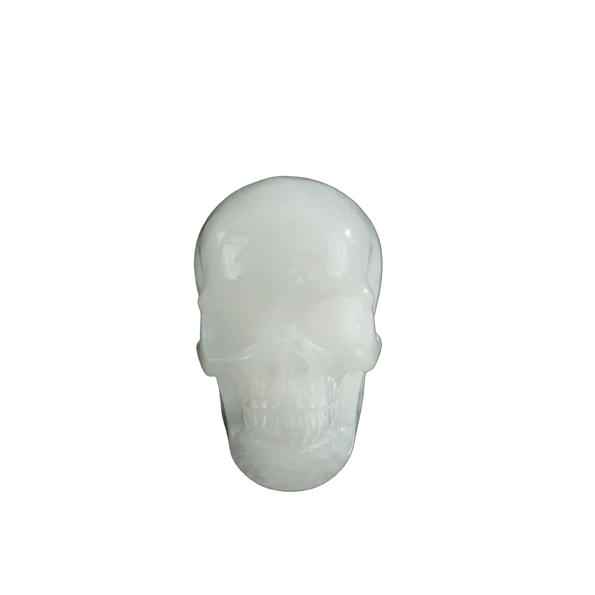 3.0" Angolan Quartz Crystal Skull Carving - Hand Carved Decor