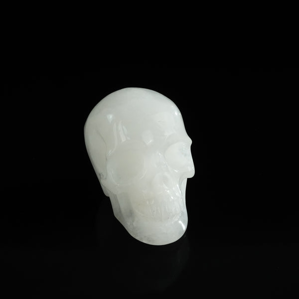 3.0" Angolan Quartz Crystal Skull Carving - Unique Piece #AQ01 - alternate view