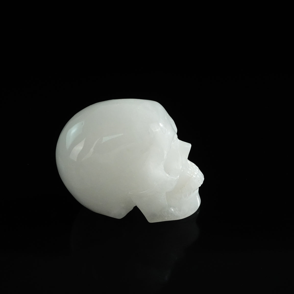 3.0" Angolan Quartz Crystal Skull Carving - Unique Piece #AQ07