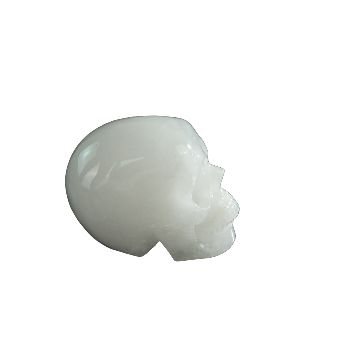 3.0" Angolan Quartz Crystal Skull Carving - Hand Carved Decor