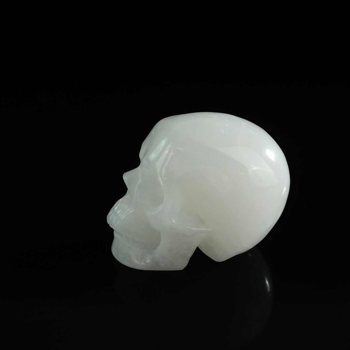 3.0" Angolan Quartz Crystal Skull Carving - Unique Piece #AQ07