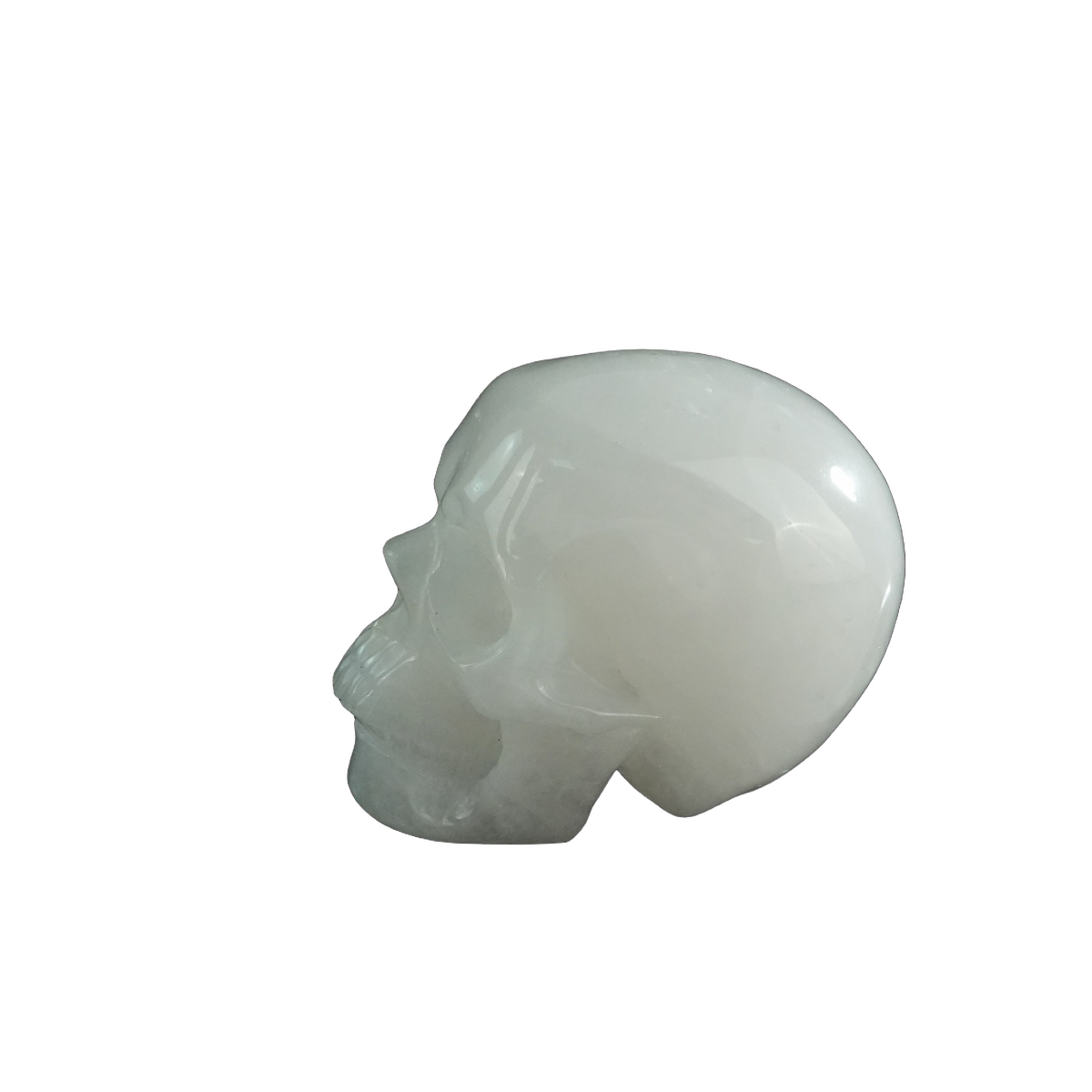 3.0" Angolan Quartz Crystal Skull Carving - Hand Carved Decor
