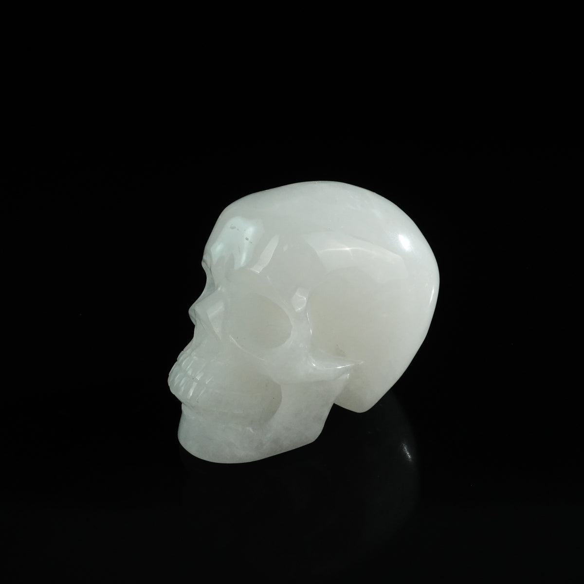 3.0" Angolan Quartz Crystal Skull Carving - Unique Piece #AQ07