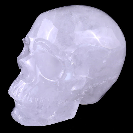 3.0" Angolan Quartz Crystal Skull Carving - Hand Carved Decor