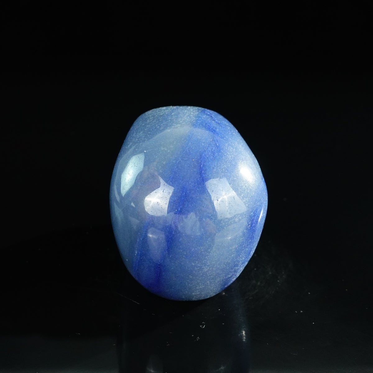 3.0" Blue Aventurine Crystal Skull Carving - Unique Piece #BA01