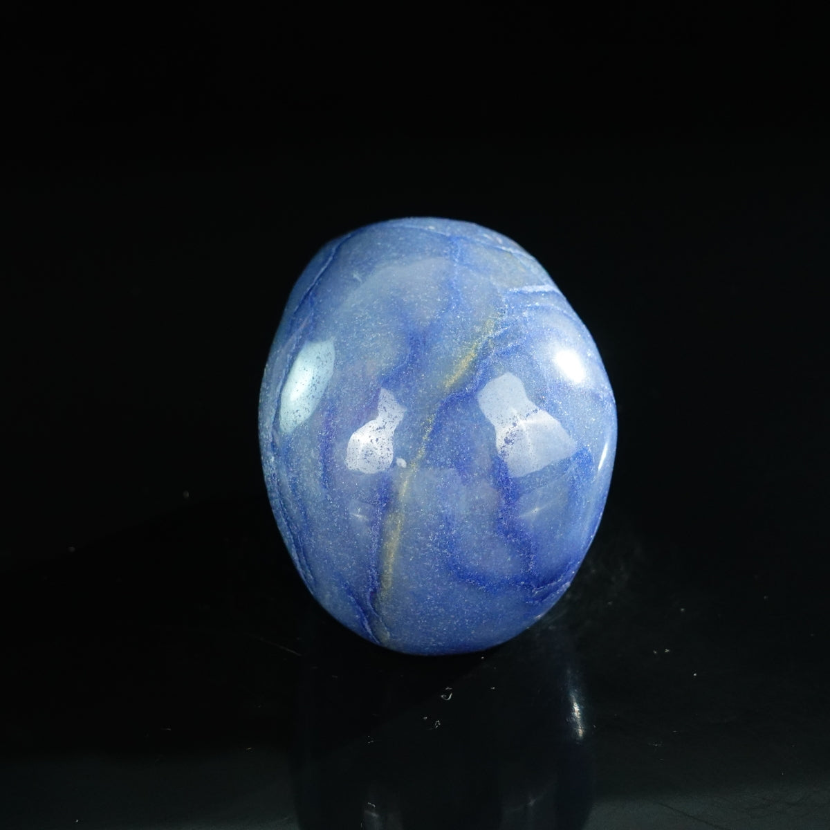 3.0" Blue Aventurine Crystal Skull Carving - Unique Piece #BA02