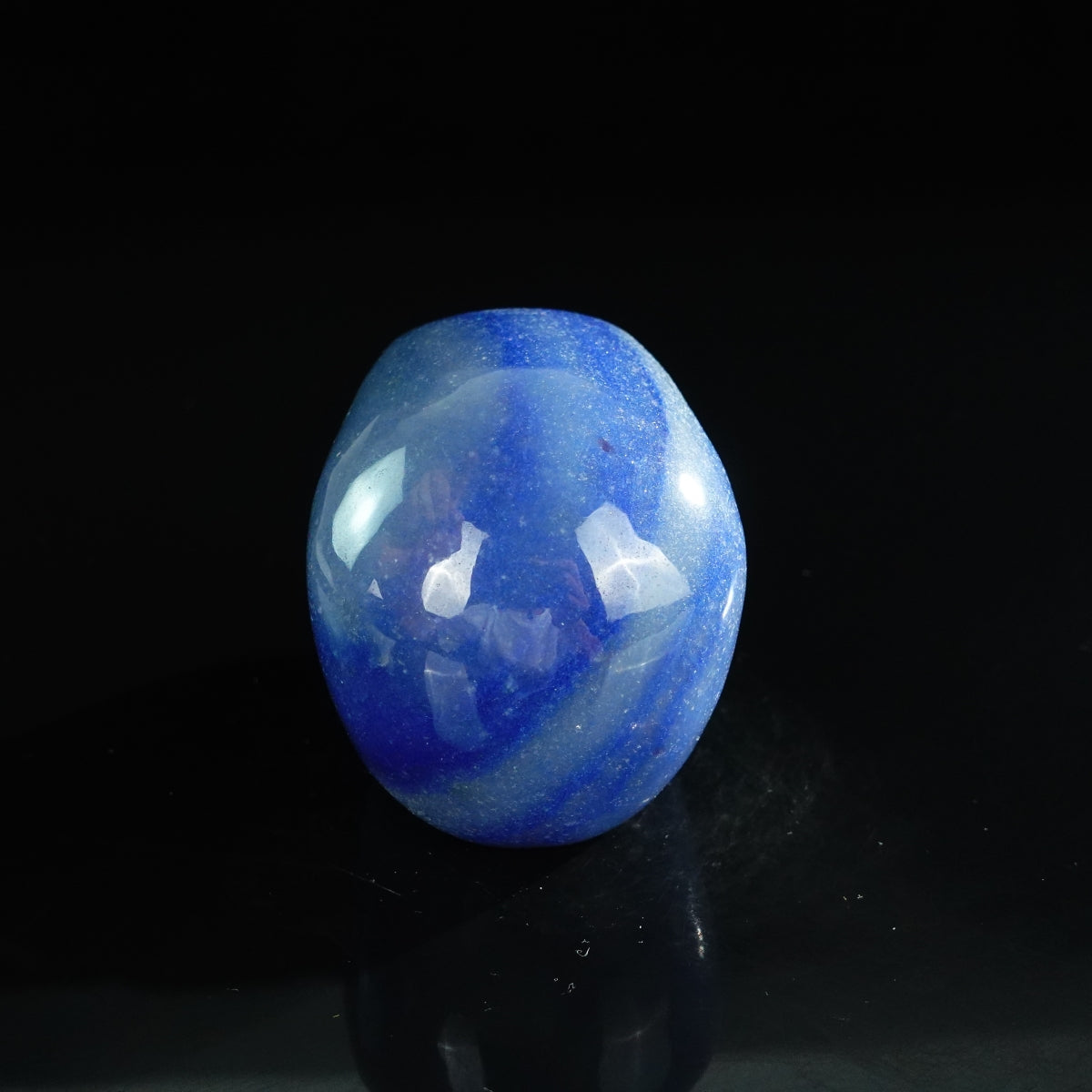 3.0" Blue Aventurine Crystal Skull Carving - Unique Piece #BA03
