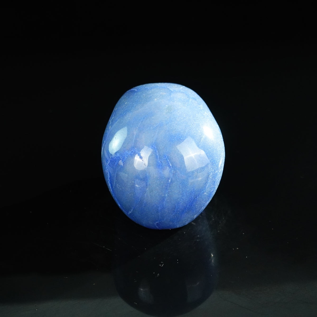 3.0" Blue Aventurine Crystal Skull Carving - Unique Piece #BA04