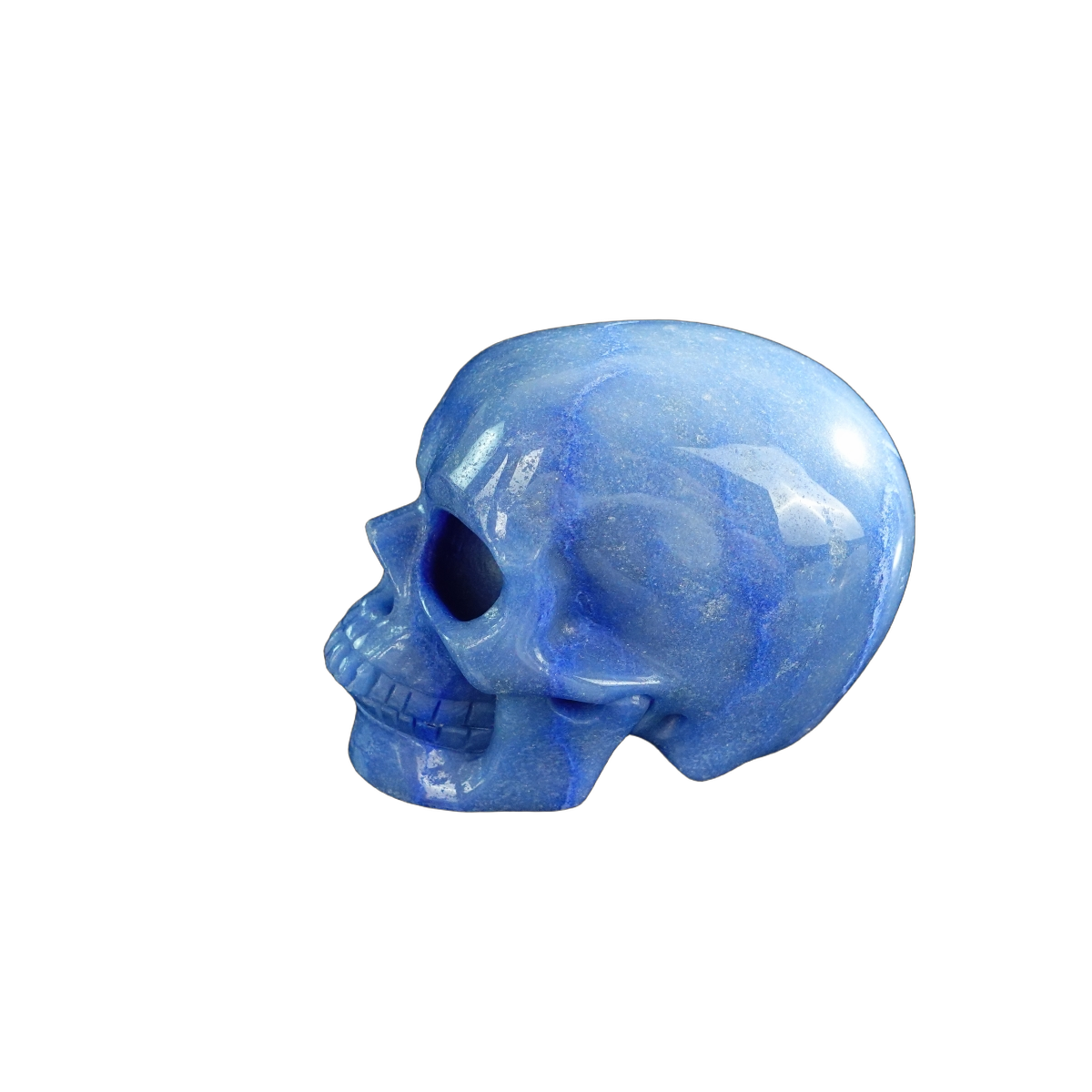 3.0" Blue Aventurine Crystal Skull Carving - Unique Piece #BA04