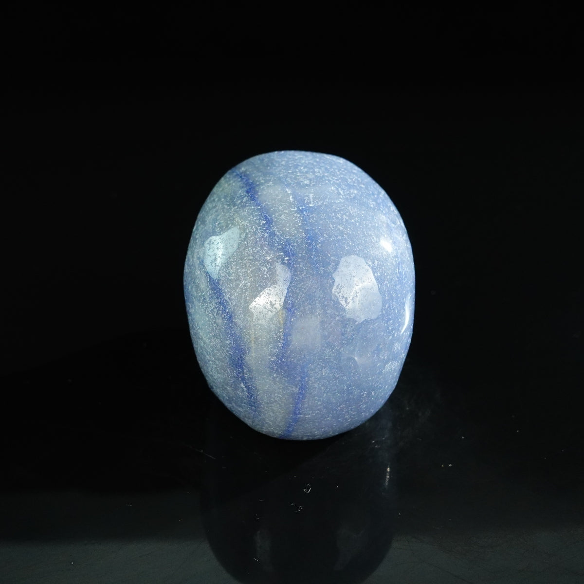 3.0" Blue Aventurine Crystal Skull Carving - Unique Piece #BA05