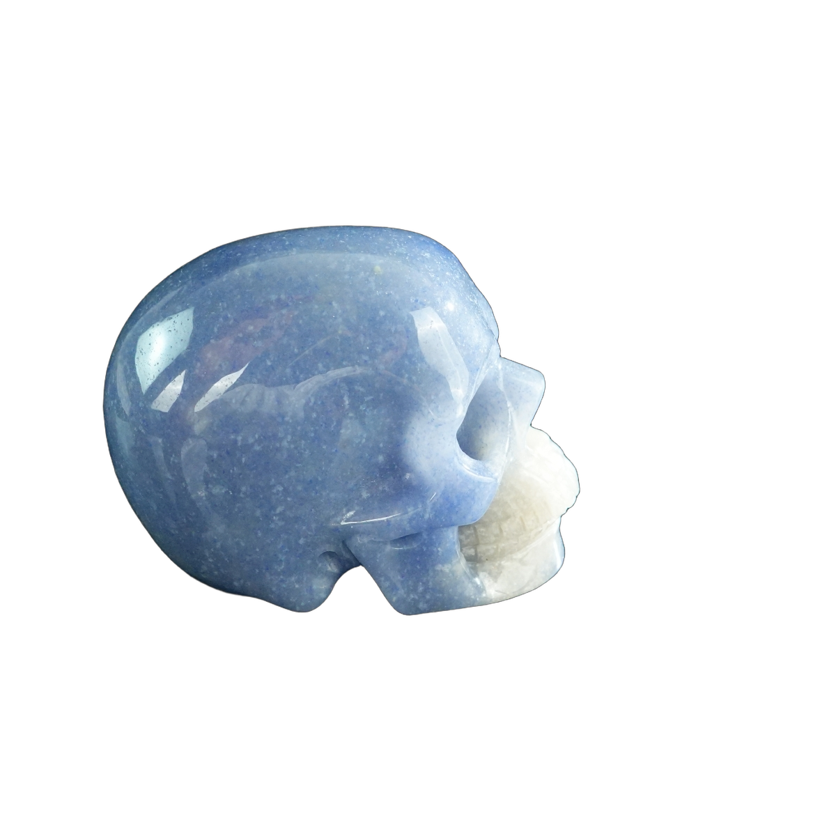 3.0" Blue Aventurine Crystal Skull Carving - Unique Piece #BA06