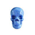 3.0" Blue Aventurine Crystal Skull Carving - Hand Carved Decor