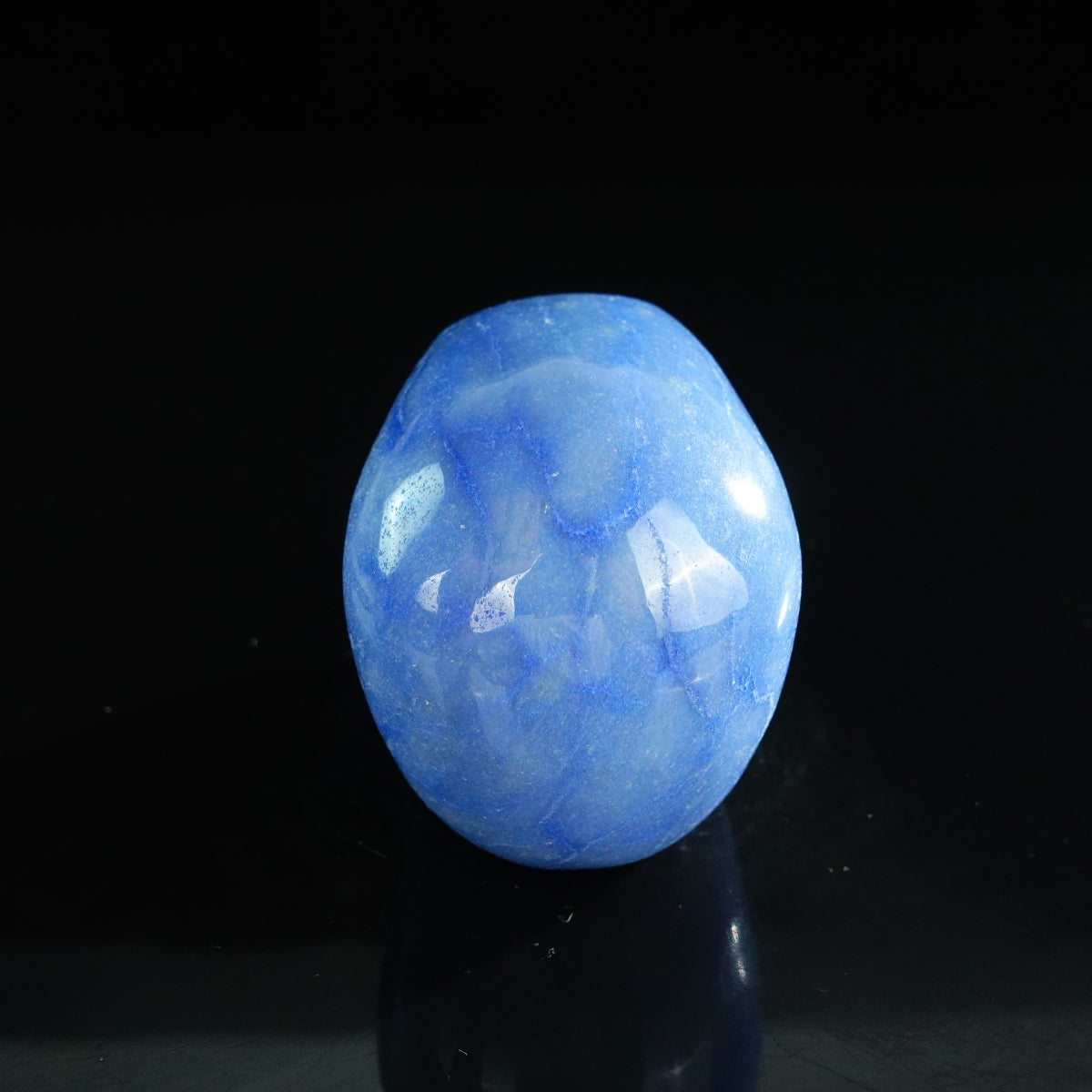 3.0" Blue Aventurine Crystal Skull Carving - Unique Piece #BA07