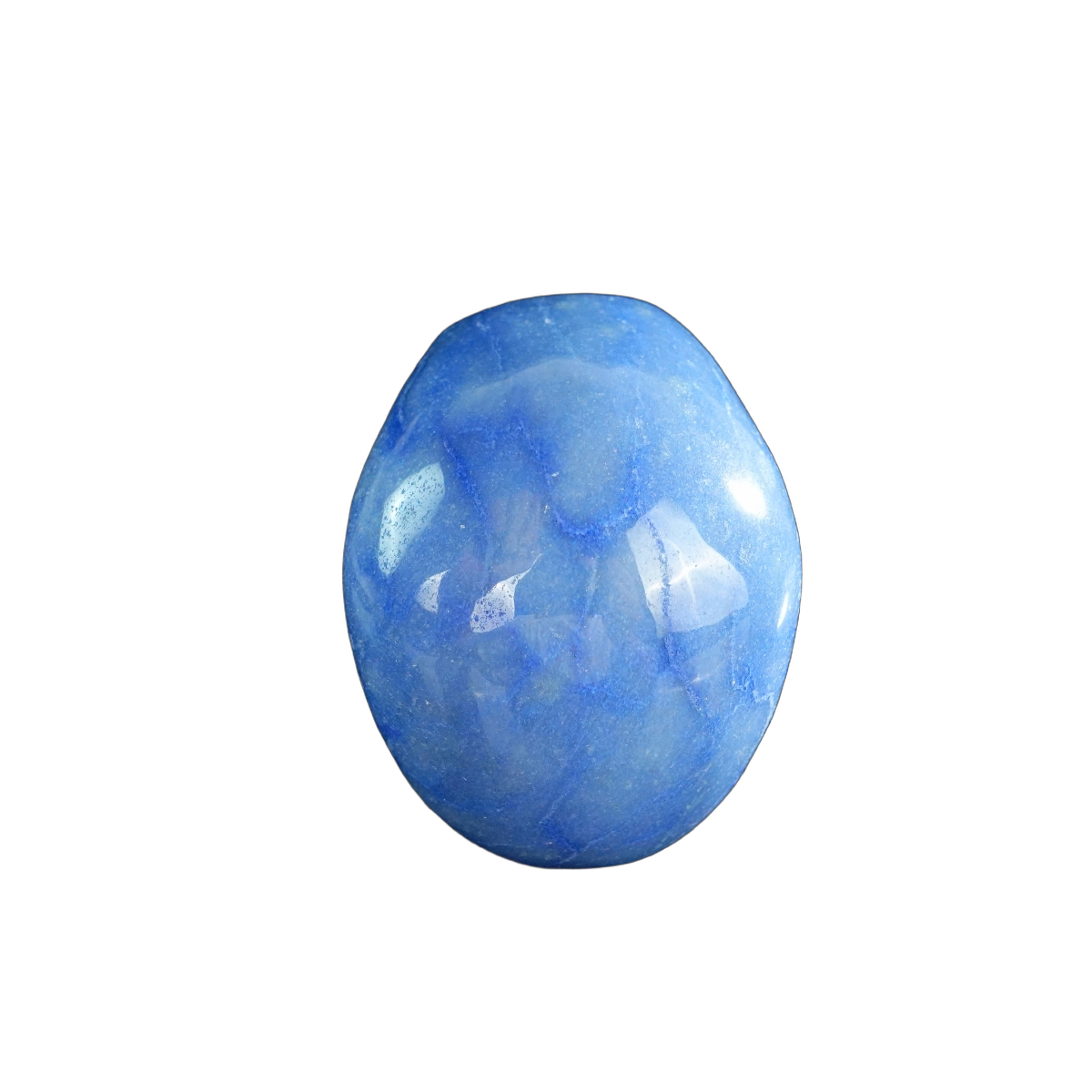 3.0" Blue Aventurine Crystal Skull Carving - Hand Carved Decor