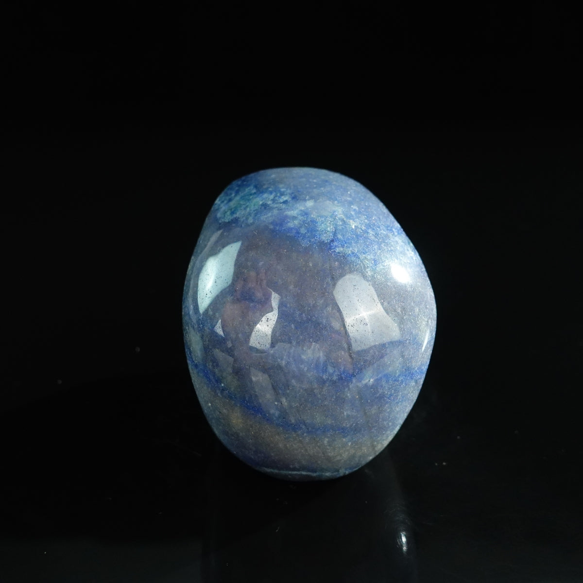 3.0" Blue Aventurine Crystal Skull Carving - Unique Piece #BA08
