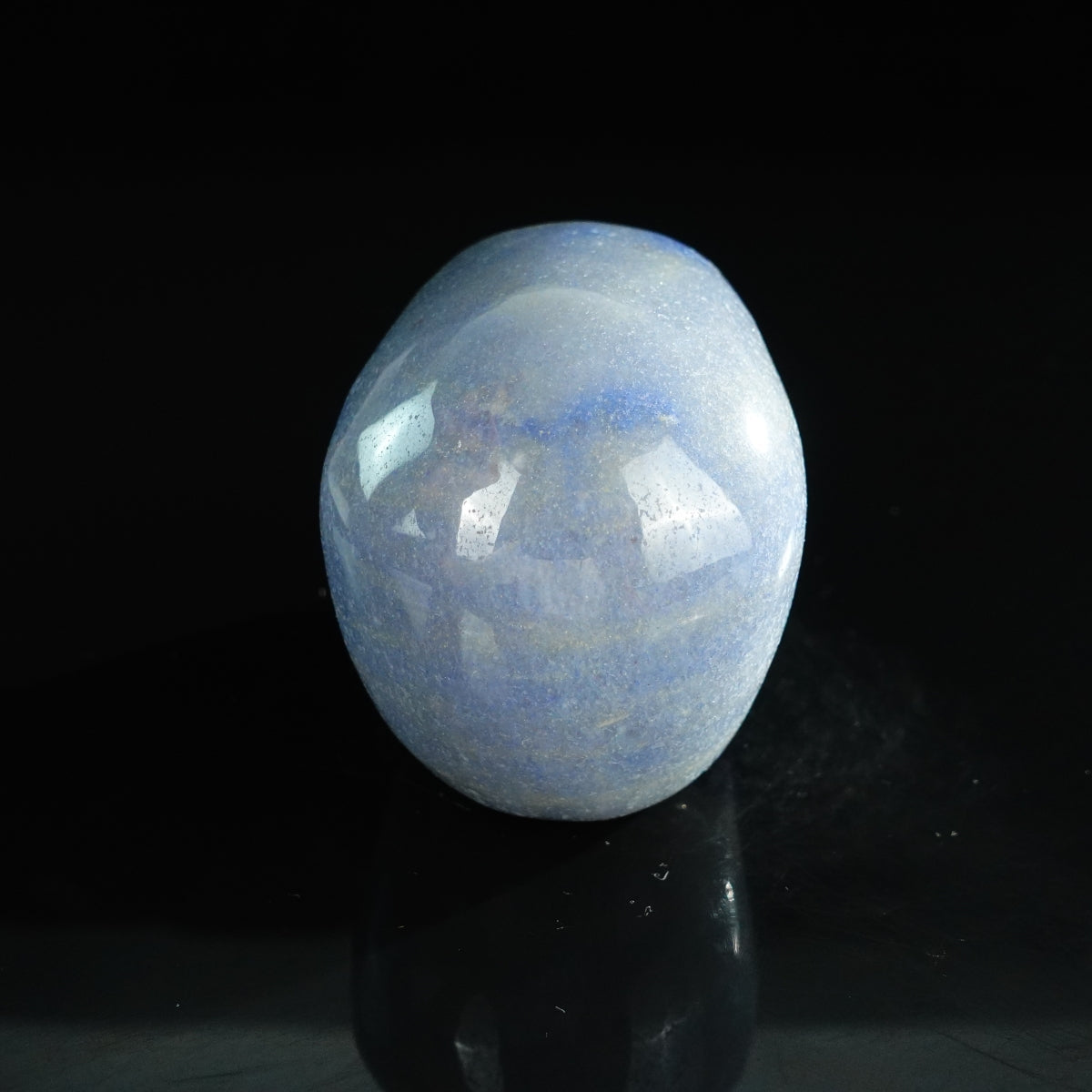 3.0" Blue Aventurine Crystal Skull Carving - Unique Piece #BA09