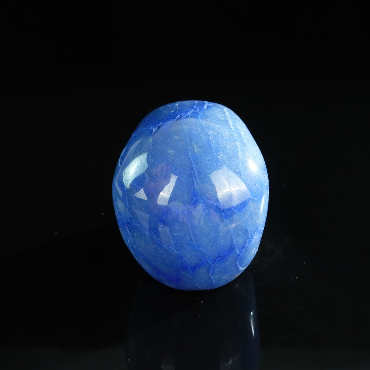3.0" Blue Aventurine Crystal Skull Carving - Unique Piece #BA10