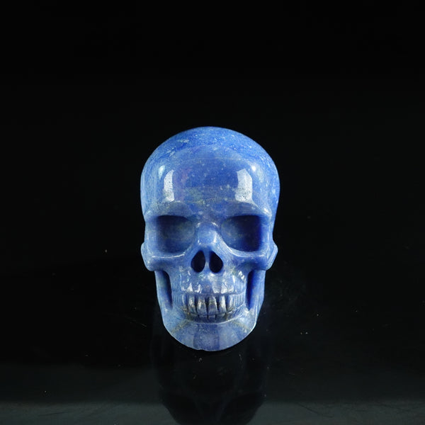 3.0" Blue Aventurine Crystal Skull Carving - Unique Piece #BA11