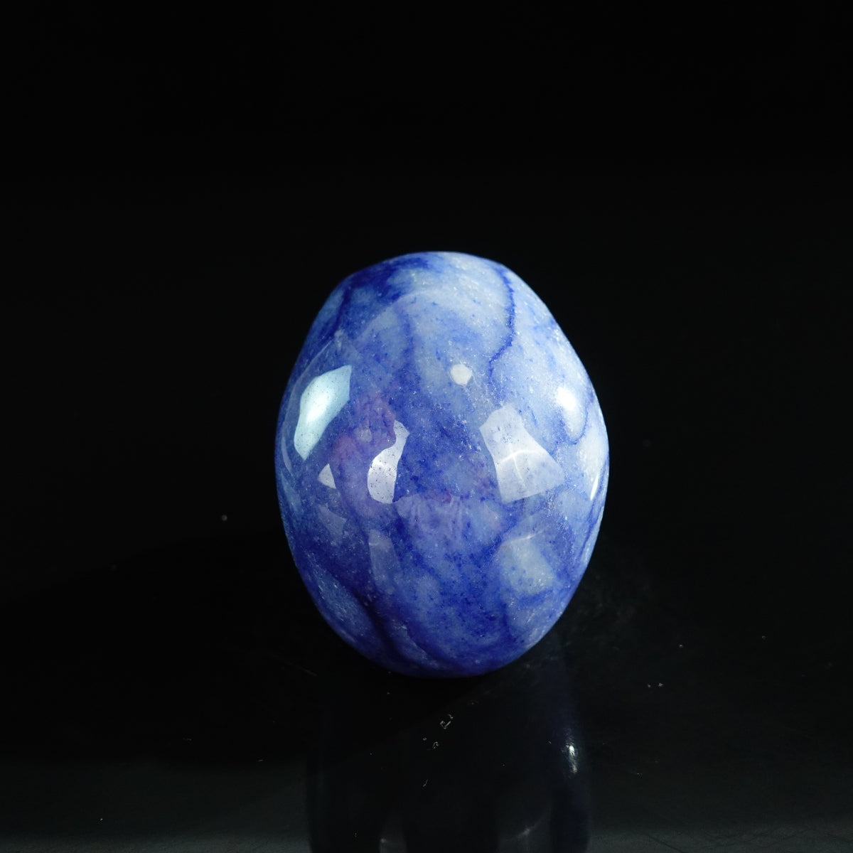 3.0" Blue Aventurine Crystal Skull Carving - Unique Piece #BA12