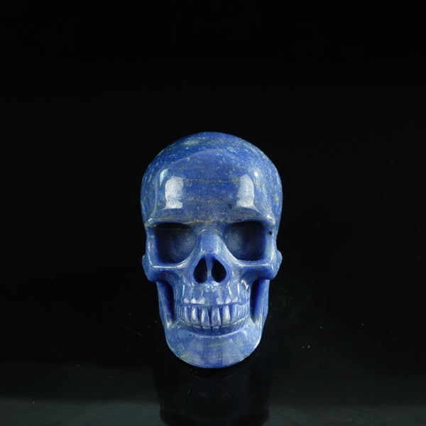 3.0" Blue Aventurine Crystal Skull Carving - Unique Piece #BA14