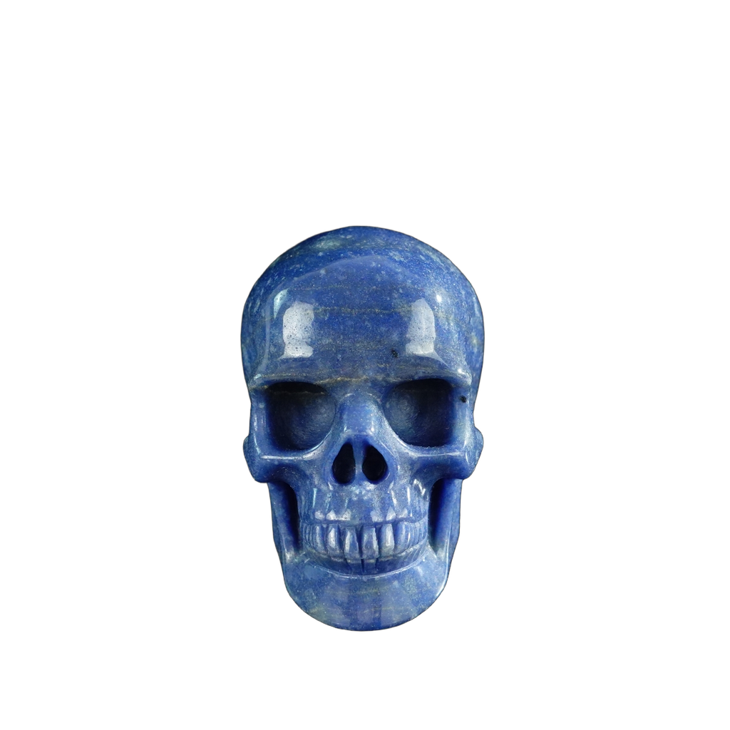 3.0" Blue Aventurine Crystal Skull Carving - Unique Piece #BA14