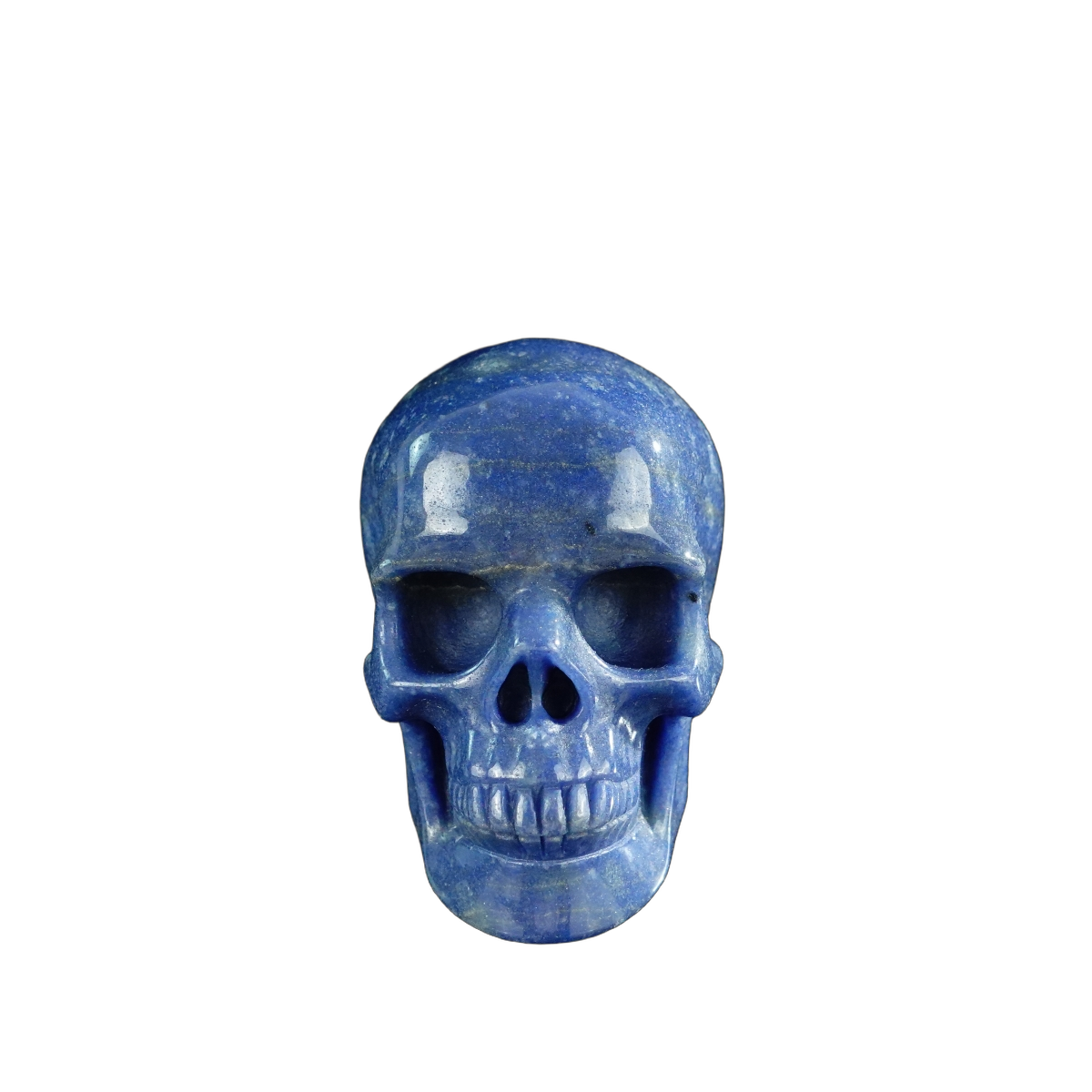 3.0" Blue Aventurine Crystal Skull Carving - Unique Piece #BA14