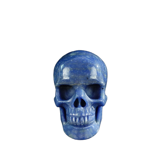 3.0" Blue Aventurine Crystal Skull Carving - Unique Piece #BA14