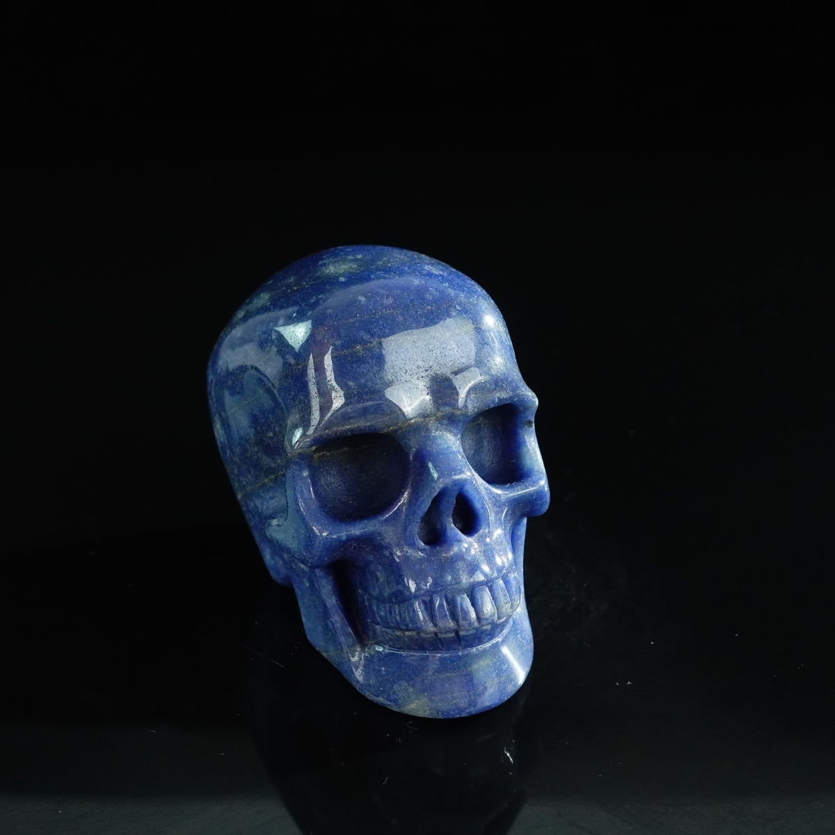 3.0" Blue Aventurine Crystal Skull Carving - Unique Piece #BA14
