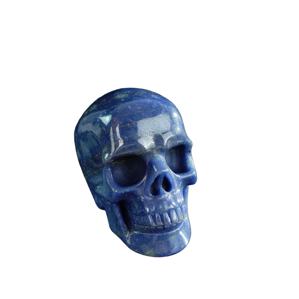 3.0" Blue Aventurine Crystal Skull Carving - Unique Piece #BA14