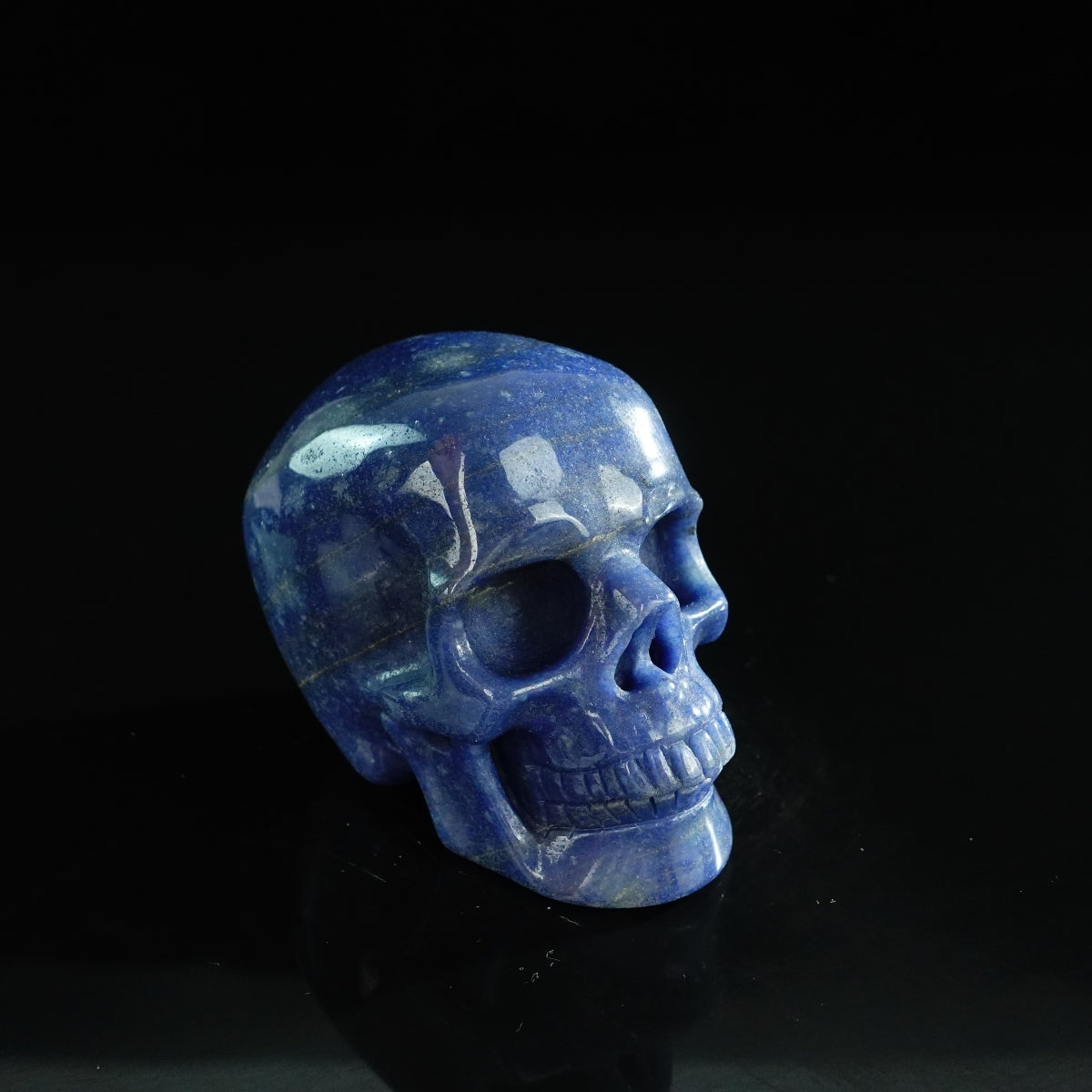 3.0" Blue Aventurine Crystal Skull Carving - Unique Piece #BA14