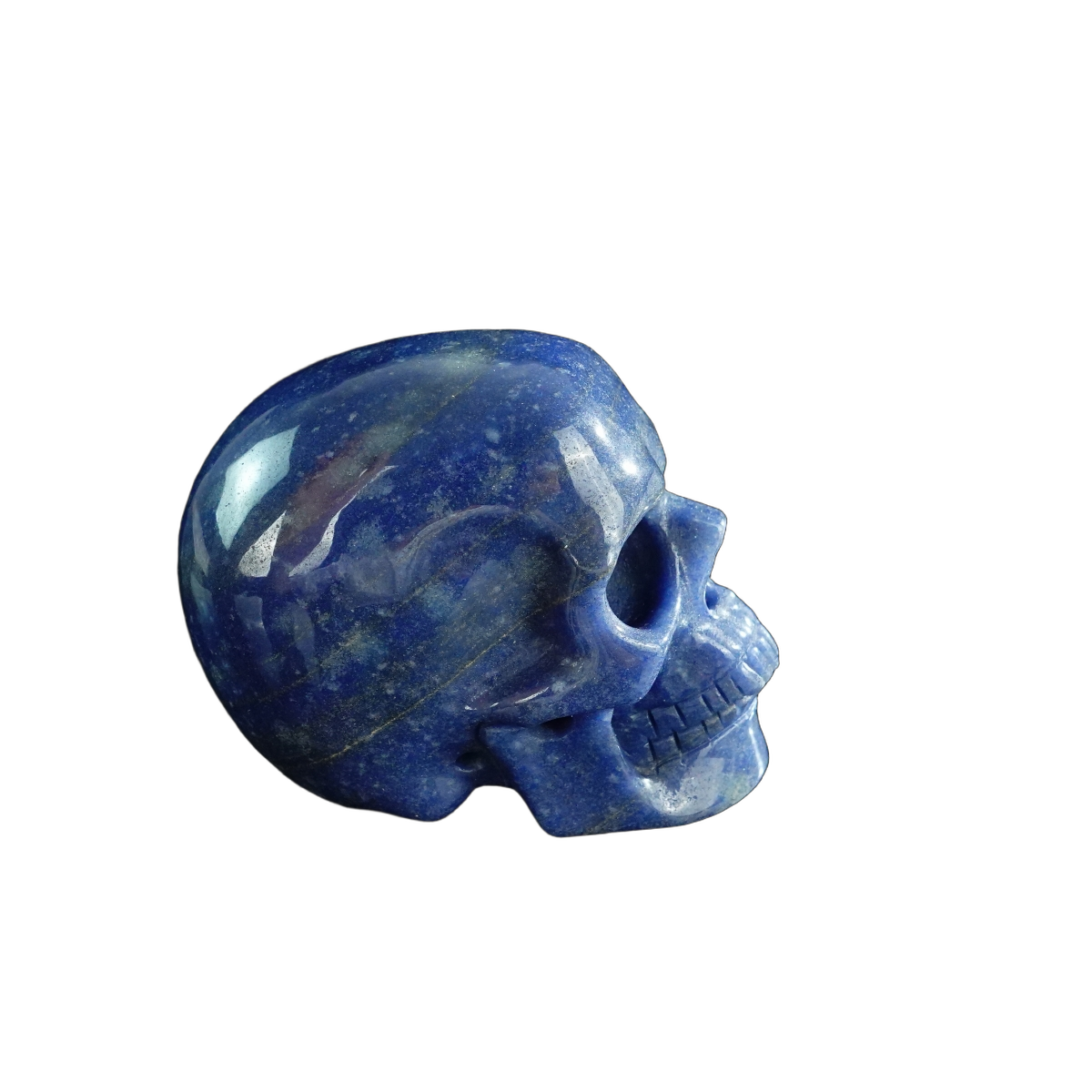 3.0" Blue Aventurine Crystal Skull Carving - Unique Piece #BA14