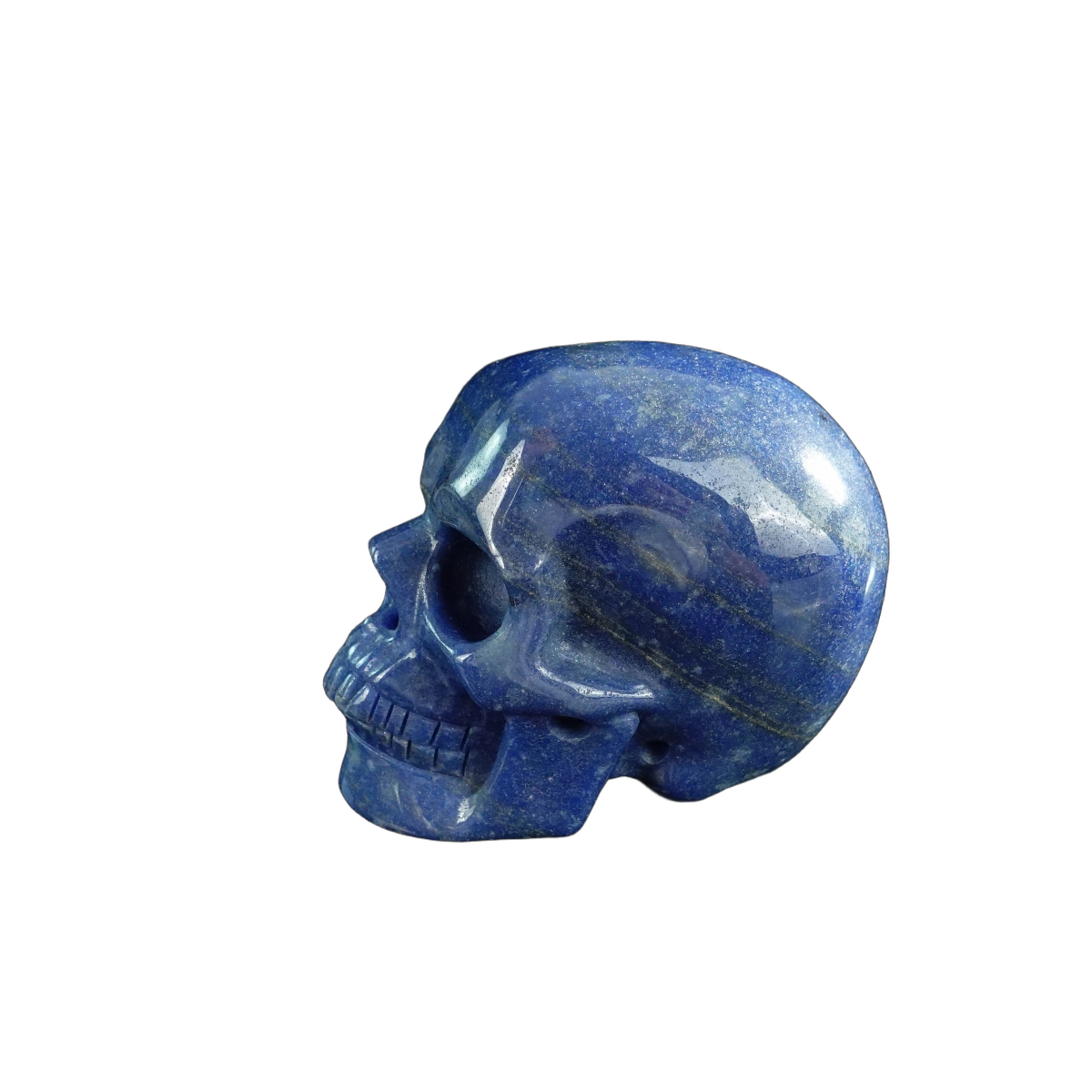 3.0" Blue Aventurine Crystal Skull Carving - Unique Piece #BA14