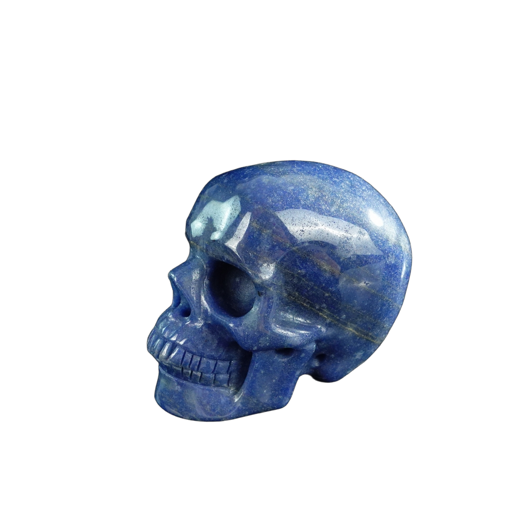 3.0" Blue Aventurine Crystal Skull Carving - Unique Piece #BA14