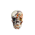 3.0" Blue Flower Agate Crystal Skull Carving - Unique Piece #BF18