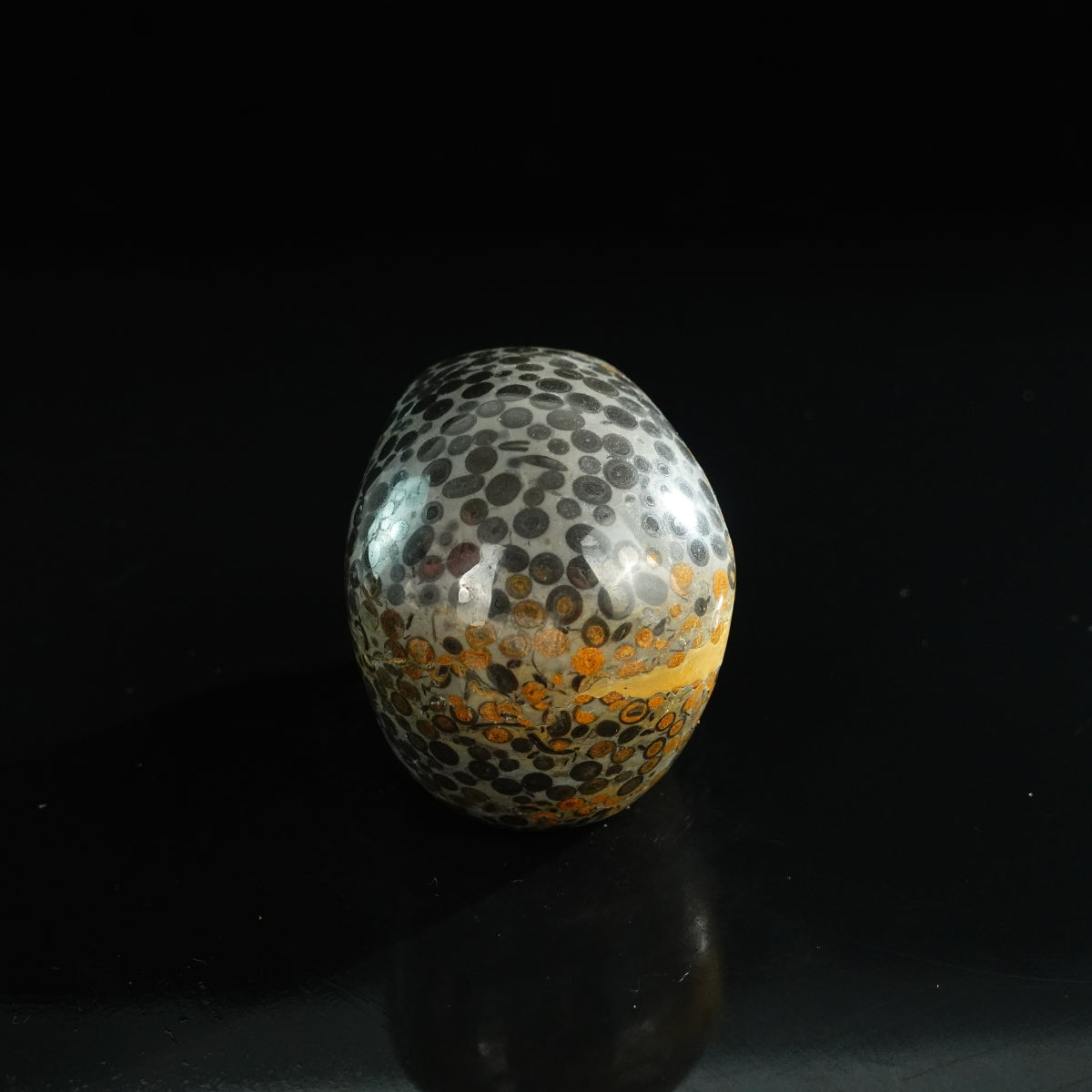 3.0" Leopard skin jasper Crystal Skull Carving - Unique Piece #LK06