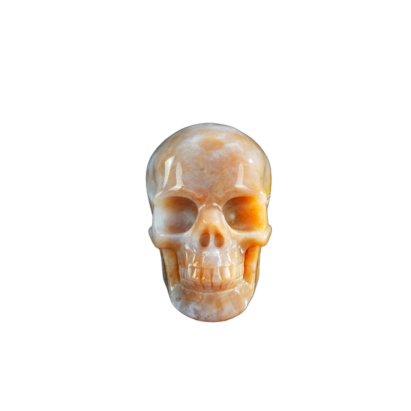 3.0" Chalcedony Jasper Crystal Skull Carving - Unique Piece #CJ01