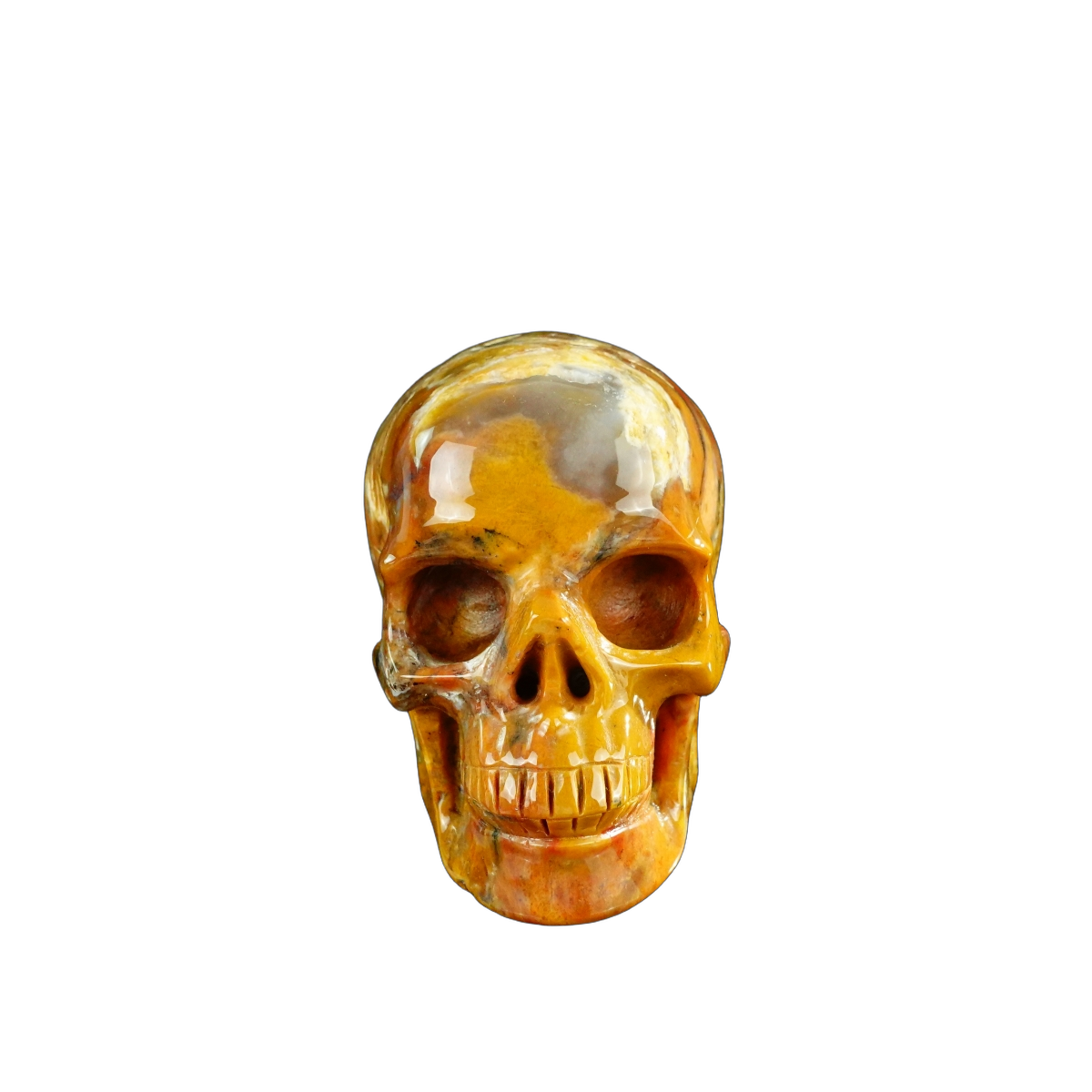 3.0" Chalcedony Jasper Crystal Skull Carving - Unique Piece #CJ02
