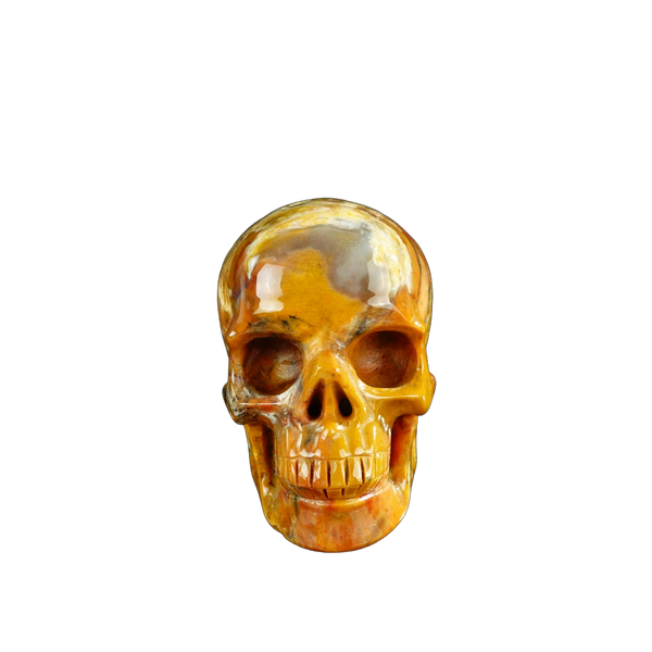 3.0" Chalcedony Jasper Crystal Skull Carving - Unique Piece #CJ02