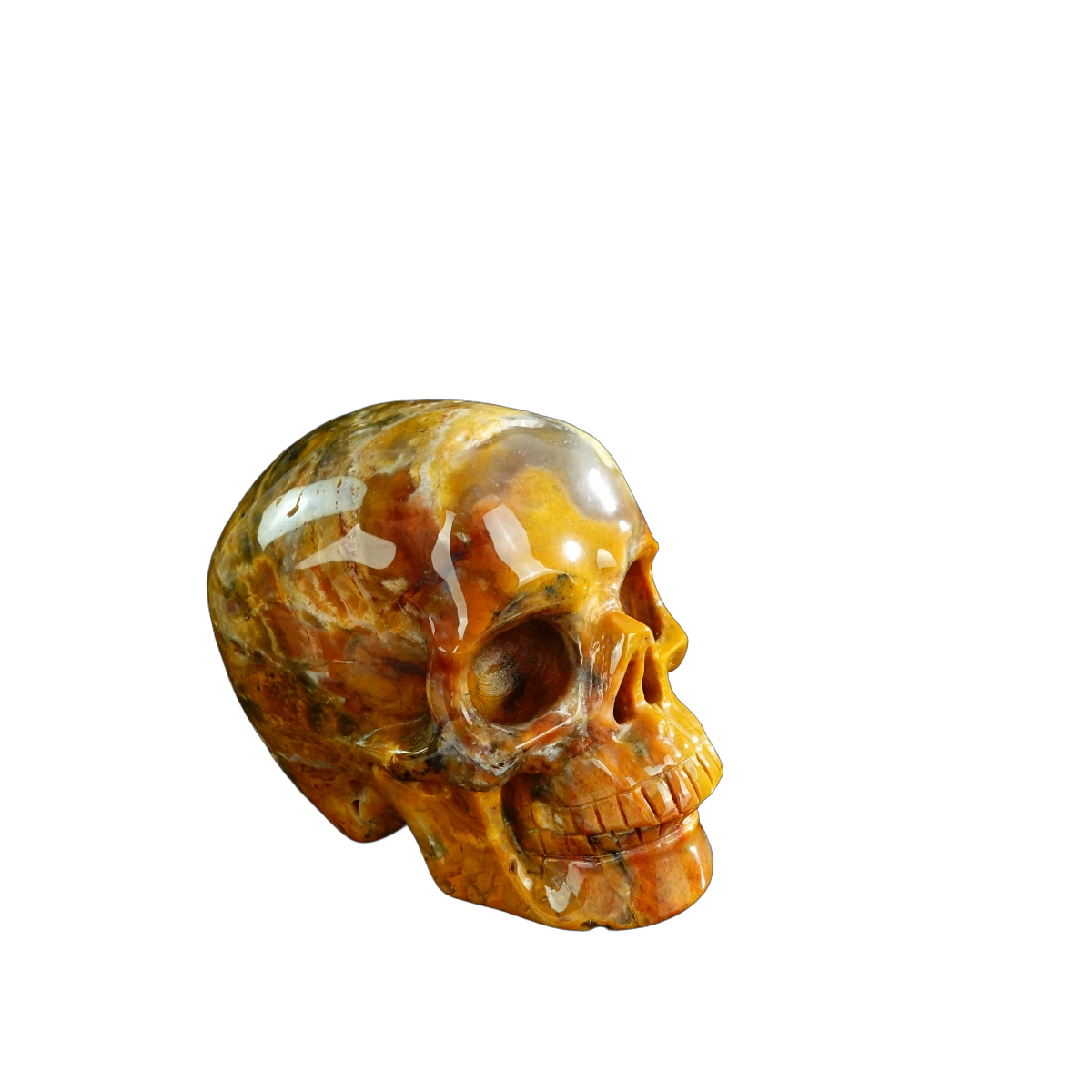 3.0" Chalcedony Jasper Crystal Skull Carving - Unique Piece #CJ02