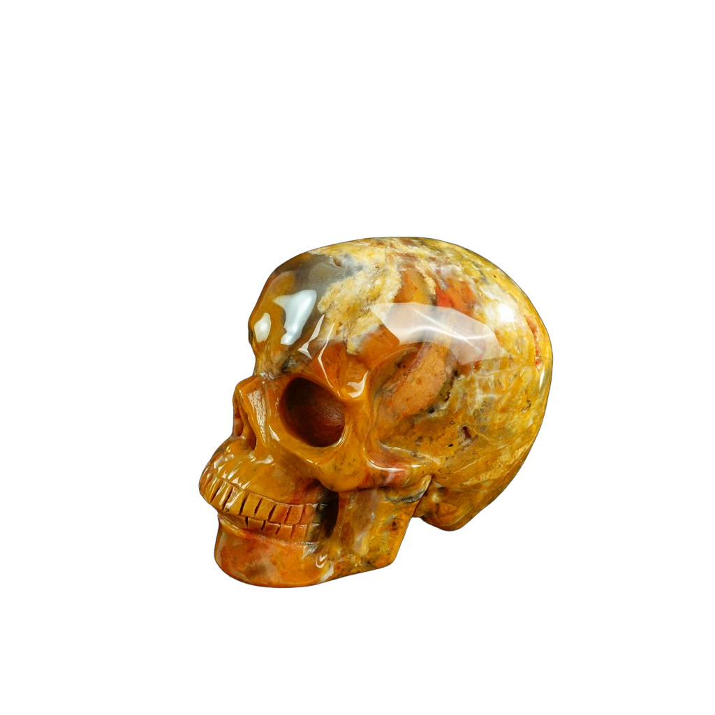 3.0" Chalcedony Jasper Crystal Skull Carving - Unique Piece #CJ02